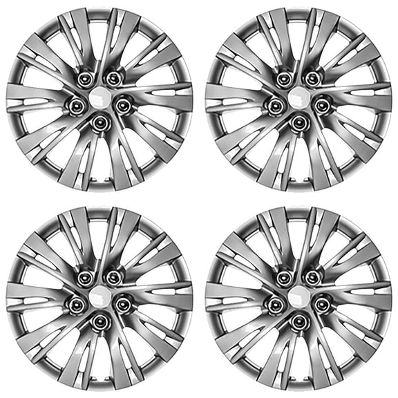16" Set of 4 Wheel Covers Full Rim Snap On Hub Caps for R16 Tire & Steel Wheels