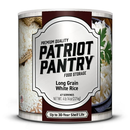 pantry servings patriot bulk emergency shelf rice instant supply storage