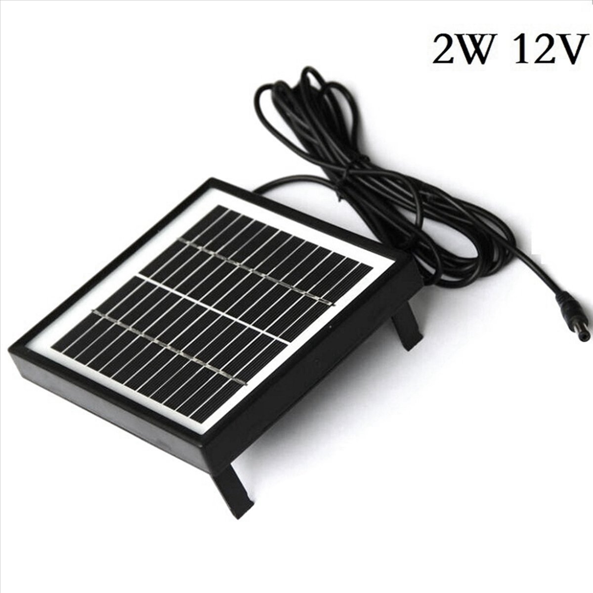 2X 12V 2W Solar Panel Solar Garden Light Panel DIY Parts DC Port Solar Panel Battery Module for Battery Charger