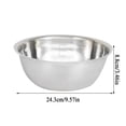 thumbnail image 2 of 1 PS Stainless Steel Thickened Multifunctional Large Basin Stainless Steel Basin Set Soup Basin Stainless Steel Birdbath Graduated Egg Beater Plate Fruit Plate Wash Basin PZ1058, 2 of 8