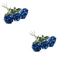 thumbnail image 1 of Rosas de Seda Artificiales Monstrate 10 unids/set Boda Color Azul, 1 of 6