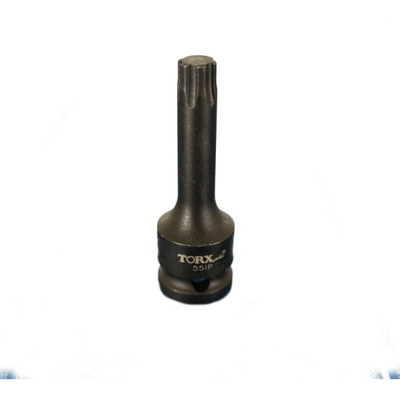 TMAX IP55 3 Inch Long Black Impact Torx Plus 6 Point Socket Bit 1/2 Inch Square Drive Auto Repair Tool