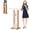 Transparent Walnut, variant on Chantmo 46in Portable Wooden and Acrylic Podium Lectern with Wheels 2 Storage Shelves Church Pulpit Stand for Classroom Conference