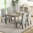 thumbnail image 4 of Gymax Modern Dining Chair Set of 4 w/ High Backrest High-density Sponge Cushion, 4 of 9