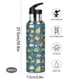 thumbnail image 3 of Cartoon Truck Cars Water Bottles Insulated Thermos Kids Stainless Steel Bottle with Straw Lid Flask Leakproof for Sports Gym 20 oz, 3 of 6