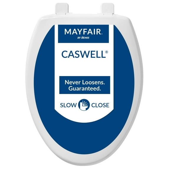 Asiento de inodoro Mayfair Caswell 1880SLOW 000 alargado blanco