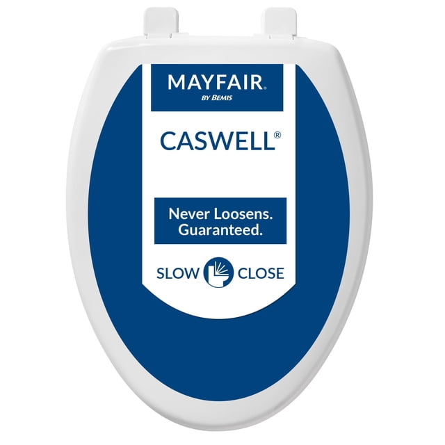 Asiento de inodoro Mayfair Caswell 1880SLOW 000 alargado blanco