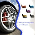 thumbnail image 4 of BrowQuartz 20 Pieces Car Exterior Wheel Rims Screw Nut Replacement Part Vehicle Mounted Screws Bolts Stud Automotive Accessory Gold, 4 of 6