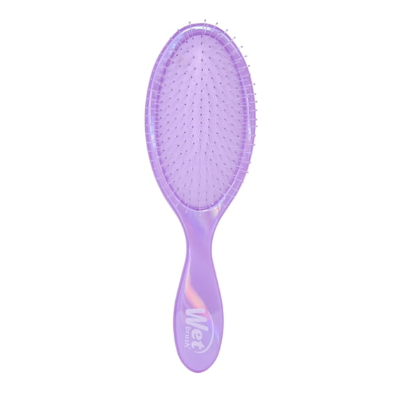 Wet Brush Original Detangler Hair Brush, For Wet or Dry Hair, Prismatic Glow Holographic Purple