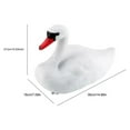 thumbnail image 4 of Swan Decoys, Floating Plastic Swan, White Statue Decoration Pet Simulation, 4 of 5