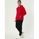 thumbnail image 4 of Sudadera con capucha con forro de felpa para hombre Sudaderas con capucha de manga larga sólida con bolsillo rojo S, 4 of 6