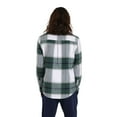 thumbnail image 4 of Brooklyn Cloth Men's Button Down Thermal Lined Flannel Shacket, Plaid, Polyester, Green, Medium, 4 of 5
