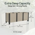 thumbnail image 4 of Tierra Verde 17-Inch x 48-Inch Raised Garden Trough Box for Patio or Deck, Khaki, 4 of 11