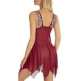thumbnail image 3 of QELUSQELUS Women Plus Babydoll Sexy Lace Translucent Mesh Solid Nightie Lingerie, 3 of 5