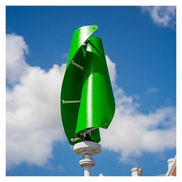 400w/600w VAWT Vertical Wind Turbine Generator 12v/24v Optional Spiral 3 Colours Generator With MPPT Charge Controller For Home ,Easy to Install