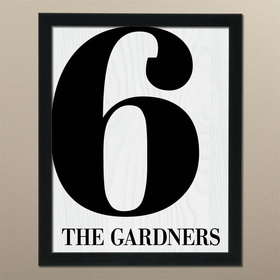 Our Family Personalized Framed 11x14 Canvas