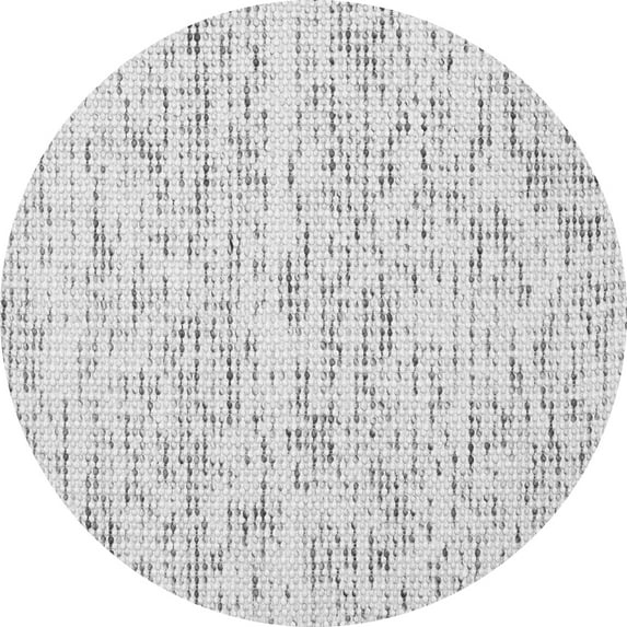 Ahgly Company Indoor Round Solid Gray Modern Area Rugs, 6' Round