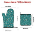 thumbnail image 2 of Cauagu Giraffes Doing Various Yoga Print Oven Mitts and Pot Holders 4 pcs Set,Extra Thicken Long Kitchen Oven Glove Potholders BBQ Gloves-Oven Mitts and Pot Holders(11 Inch), 2 of 6
