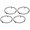 Carbon fiber, variant on Fanoery 4pcs Car Air Conditioning Trim Outlet Cover Decoration Circle Rings Sticker Auto Accessory for Luxurious Interior Touch
