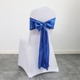 thumbnail image 5 of Cqxid Event & Party Under $5 Satin Wedding/Party Chair Cover Sashes/Bows Ribbon Tie Back Sash Blue, 5 of 5