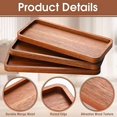 thumbnail image 3 of 10 Pcs Mango Wooden Serving Platters Rectangular Wood Serving Trays 12 x 5 Inch Wooden Cheese Plates for Food Solid Wood Charcuterie Board for Snack Fruit Sushi Appetizer Home Bar Decor, 3 of 7