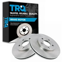 TRQ Front Brake Rotors Set Vented Fits Select 2004-2008 Chevrolet Malibu 2006-2007 Pontiac G6