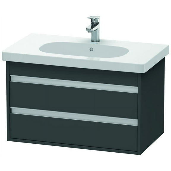 Duravit Kt6647 Ketho 18" Single Wall Mounted Vanity Cabinet - Graphite Matte