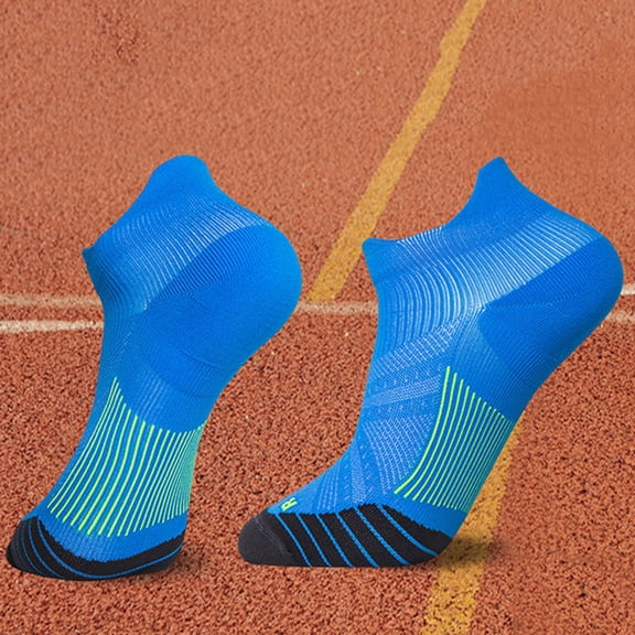 Vedolay Thigh High Socks Women's Crew Socks Casual Soft Bootie Socks Above Ankle Socks,Blue L