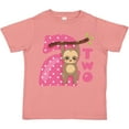 thumbnail image 3 of Inktastic Pink Sloth 2nd Birthday Girls Toddler T-Shirt, 3 of 5
