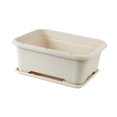 thumbnail image 4 of jinwen Flower Box 28 L Indoor Outdoor Rectangular with Tray Porch Vegetable Planter White, 4 of 9