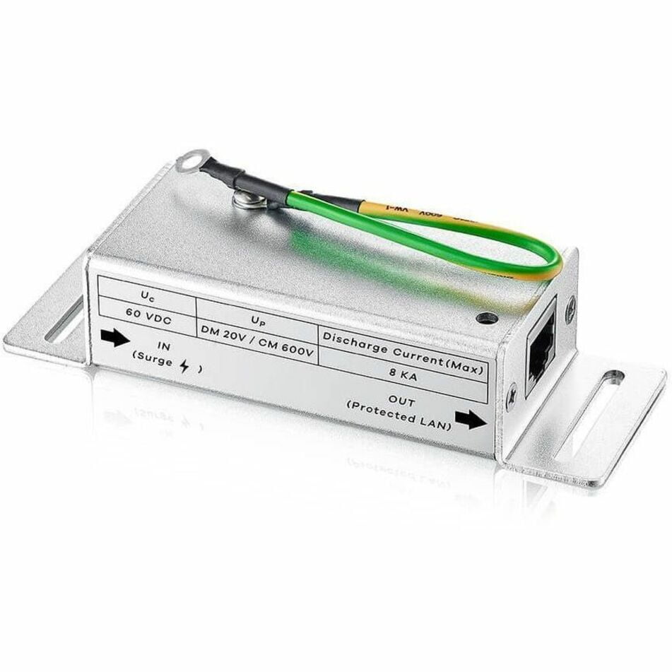 ZYXEL SURGEPRO-GE Ethernet Surge Protector - RJ-45 - RJ-45 - 1.62 VA - 60 V DC Input - Ethernet, PoE, RJ-45