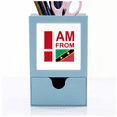 thumbnail image 1 of I Am From Kitts Nevis Desk Supplies Organizer Pen Holder Card, 1 of 3