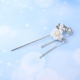 thumbnail image 2 of Vintage Hair Stick Chopstick Flower Horquilla Moño Pin Borla Colgante Decoración para Blanco Zulema Palillos para el cabello para las mujeres, 2 of 8