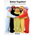 thumbnail image 6 of CeleBoo Funny Big Mouth Monster Onesie Pajamas with Large Comb – Oversized Plush Fleece Hooded One Piece for Sleep & Party, 6 of 7