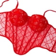 thumbnail image 6 of Warop Women's Sexy Solid Color Bustier Camisole with Underwire and Removable Pads, Bone Support Lace Trim Tank Top for Daily Wear and Layering, 6 of 7