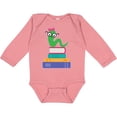 thumbnail image 3 of Inktastic Bookworm Girls Reading Gift Girls Long Sleeve Baby Bodysuit, 3 of 5