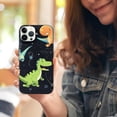 thumbnail image 3 of COMIO iPhone 15 Pro Retro Space Dinos Case Cute Colorful Dinosaur Lover Pattern Case, 3 of 4
