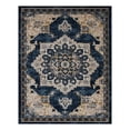 thumbnail image 3 of Unique Loom Utopia Collection Area Rug - Helios (8' x 10' Rectangle Navy Blue/Light Blue), 3 of 7