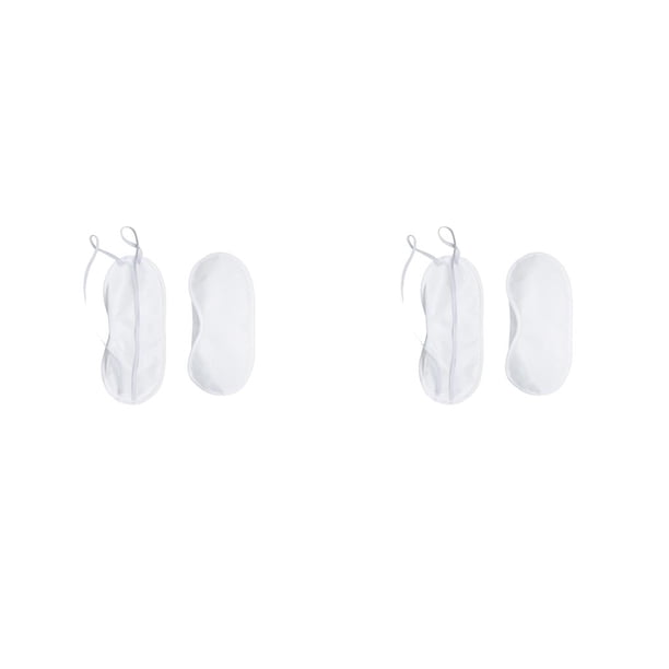 Sonducket Cubierta para los ojos Transpirable Fácil de usar Cubre los ojos con los ojos vendados para dormir Blanco Blanco 2Conjunto