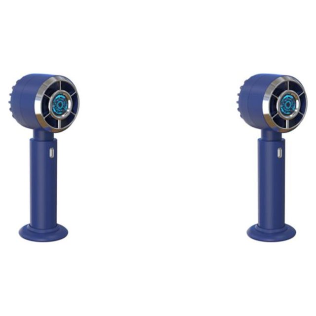 Advancent ABS ventilador portátil reemplazo verano al aire libre exquisito 3 engranajes ajustable alimentado por enfriador ventiladores de Azul 2Conjunto