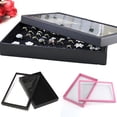 thumbnail image 2 of UDIYO 100 Slots Ring Jewelry Display Tray Show Case Organizer Box Storage Holder, 2 of 6