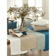 thumbnail image 3 of SARO 15062.BG1672B 16 x 72 in. Rectangle Pompom Design Table Runner  Blue Grey, 3 of 5