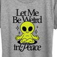 thumbnail image 3 of Instant Message - Alien Let Me Be Weird Short Sleeve Graphic T-Shirt, 3 of 6