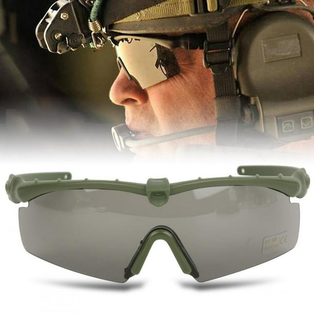 Gafas Militares Gafas Militares Aspecto Elegante Material De PVC A Prueba De Arena Ligero Portatil Para Deportes Para Disparar Ccdes Otros Walmart en linea
