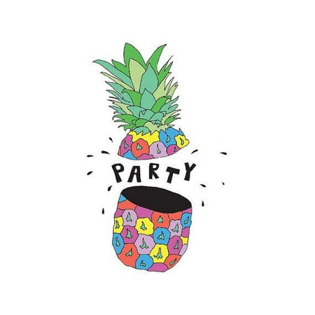 Tattify Colorful Fruit Temporary Tattoo - Party Pineapple (Set of 2) - Walmart.com