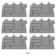 thumbnail image 2 of Valla de plástico, 6 piezas de valla de jardín de imitación de ladrillo, valla para plantas, rendimiento de alta gama, 2 of 8