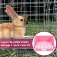 thumbnail image 3 of Pink Plastic Rabbit Litter Box with Leak Proof Design for Bunny Toilet Training in Living Rooms, 3 of 9