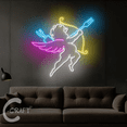 thumbnail image 4 of C-CRAFT Cupid Diner Fork Neon Led Light Sign 30 inch for Valentine Restaurant Wall Decor, 4 of 5