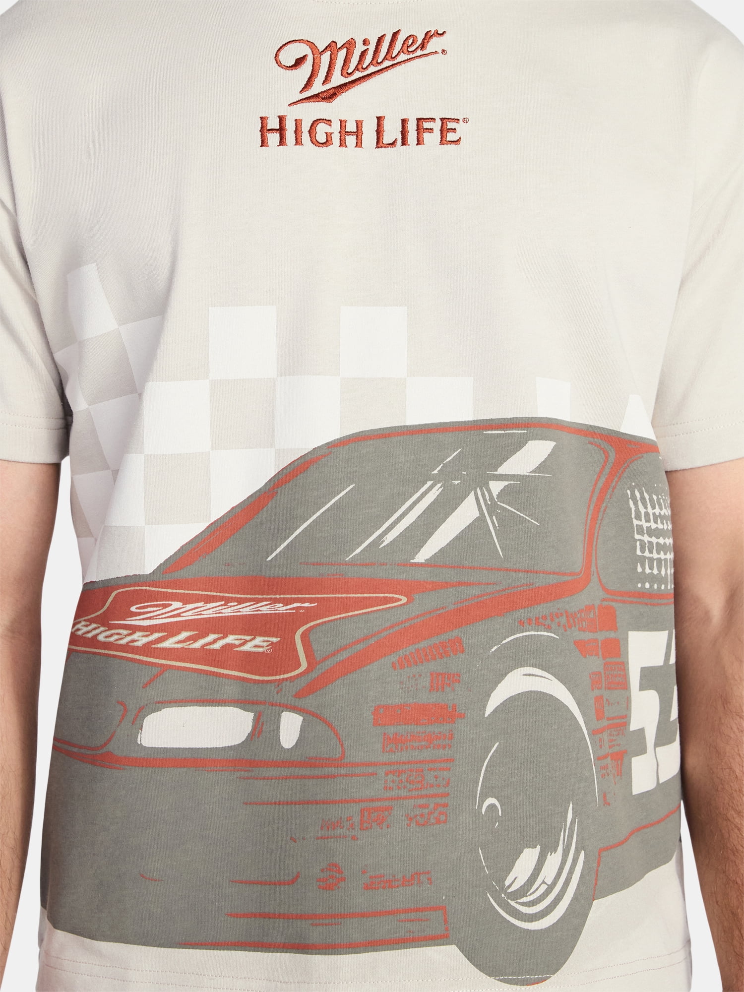Miller Racing Men's and Big Men's Cropped Fit Graphic Tee, Sizes XS-3XL