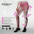 thumbnail image 3 of Rocketsports-1 Women's Mesh Leggings with Pockets - Stylish and Comfortable Moisture Wicking Leggings - Red - Medium, 3 of 6